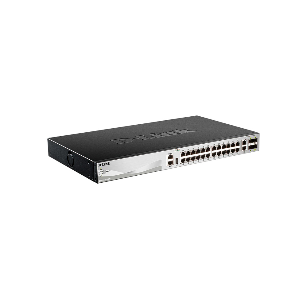 Switches  Dgs-3130-30Ts-L3- 24Ptos 10 100 Mbps 2Ptos 10Gb-Bt 4Ptos Sfp