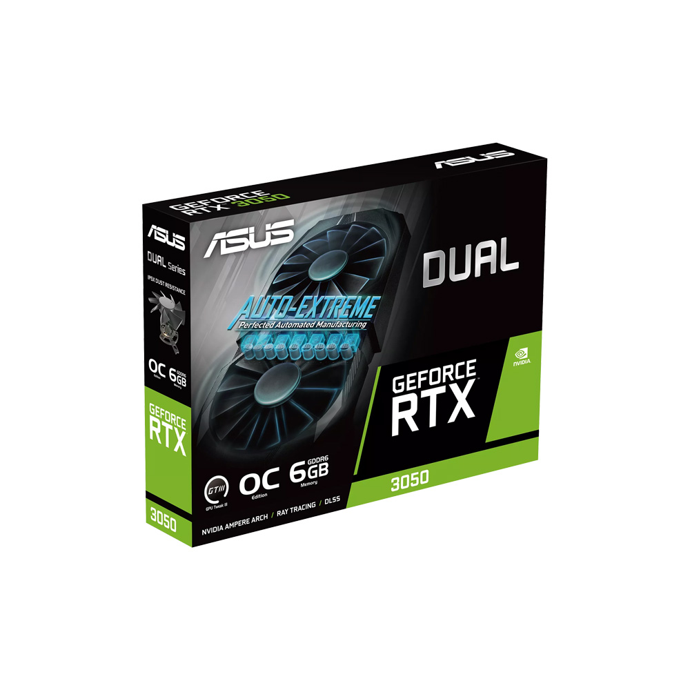 ASUS DUAL-RTX3050-O6G PCI Express 4.0 NVIDIA NVIDIA GeForce RTX 3050
