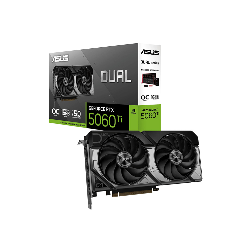 TARJETA DE VIDEO ASUS/DUALRTX5060TI EVO 16GB GDDR7 OC 2632MHZ 8PINES
