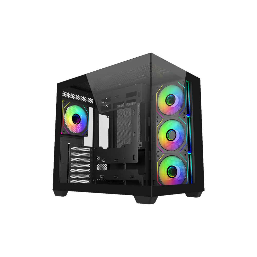 CASE COOLER MASTER/MID TOWER ELITE681 BLACK 1X120MM ARGB 3X120MM SIDE