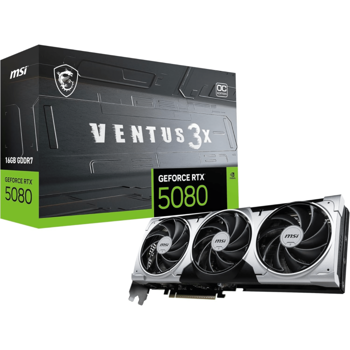 MSI PCI Express NVIDIA GeForce RTX 5080 16G Ventus 3X