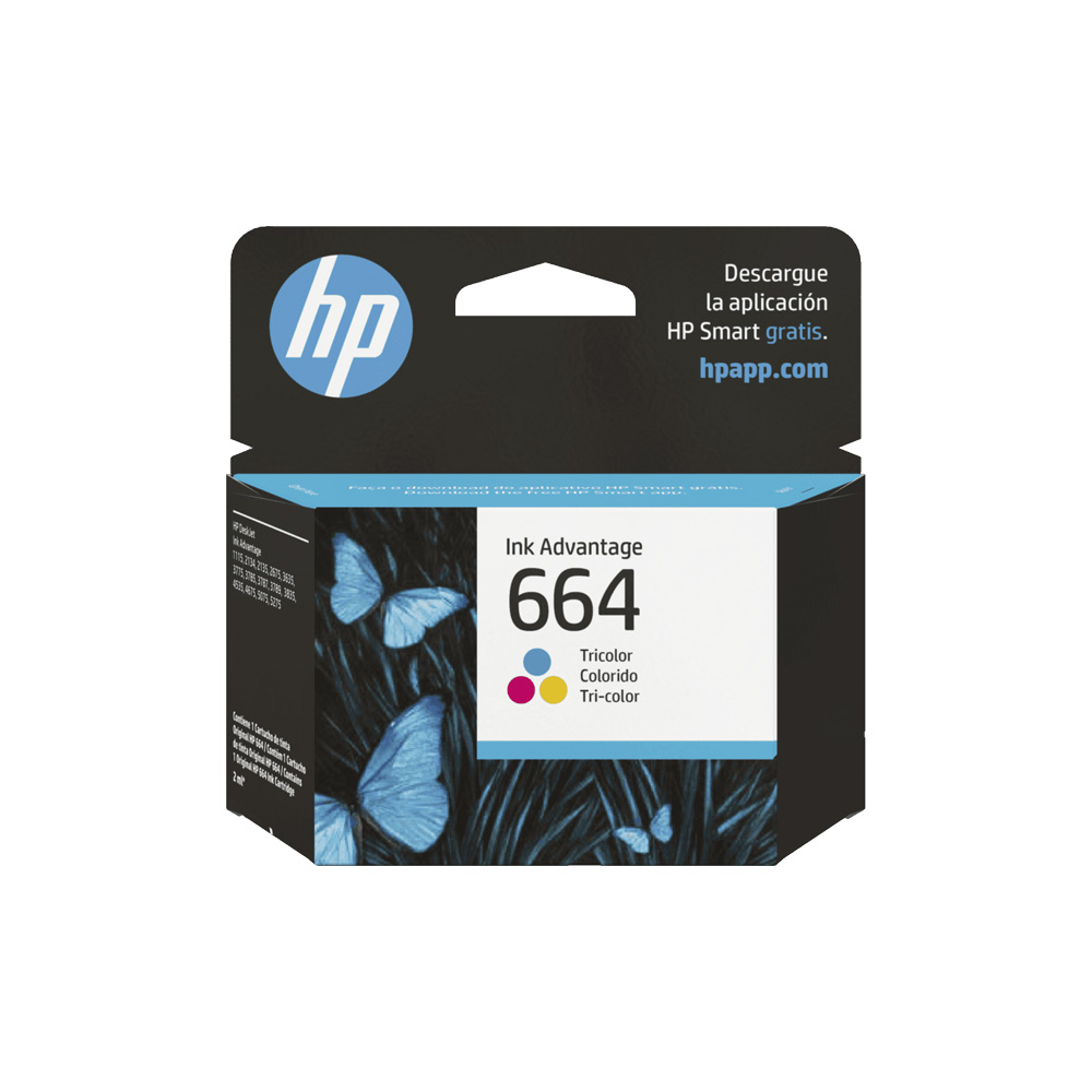 TINTA HPINC 664 TRI-COLOR ADV2135 100 PAG F6V28AL
