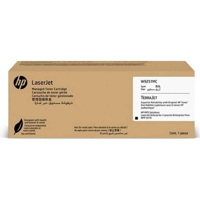 Cartucho de Tóner Managed LaserJet Cian HP - Consumible Original de Alta Capacidad para Impresora X57945