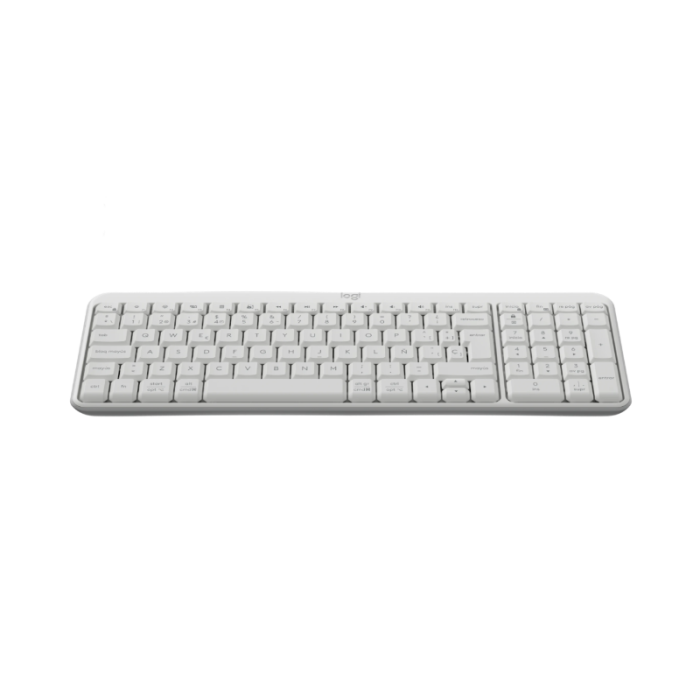 Logitech-K250 Compact Bluetooth Wireless Keyboard Spanish Off-White