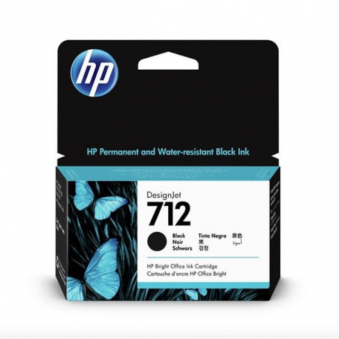 HP 712 38 ml negro original DesignJet cartucho de tinta