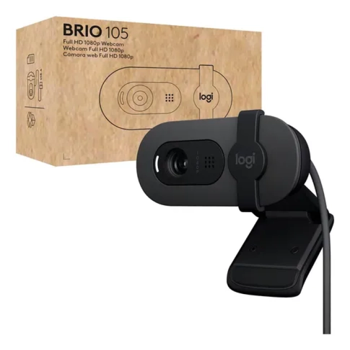 Camara Logitech Brio 105 Grafito B2B Fhd Mic. USB-A 3Y 960-001591