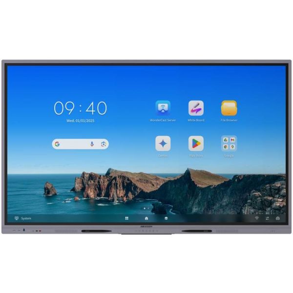 Pantalla Interactiva 4K de 65" DS-D5A65RB/A3 con Tablero Digital y Sistema Operativo Android - Hikvision
