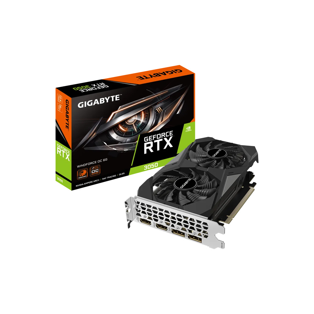 Tarjeta De Video Gigabyte Geforce Rtx 3050 Windforce Oc 6Gb GV-N3050WF2OC-6GB