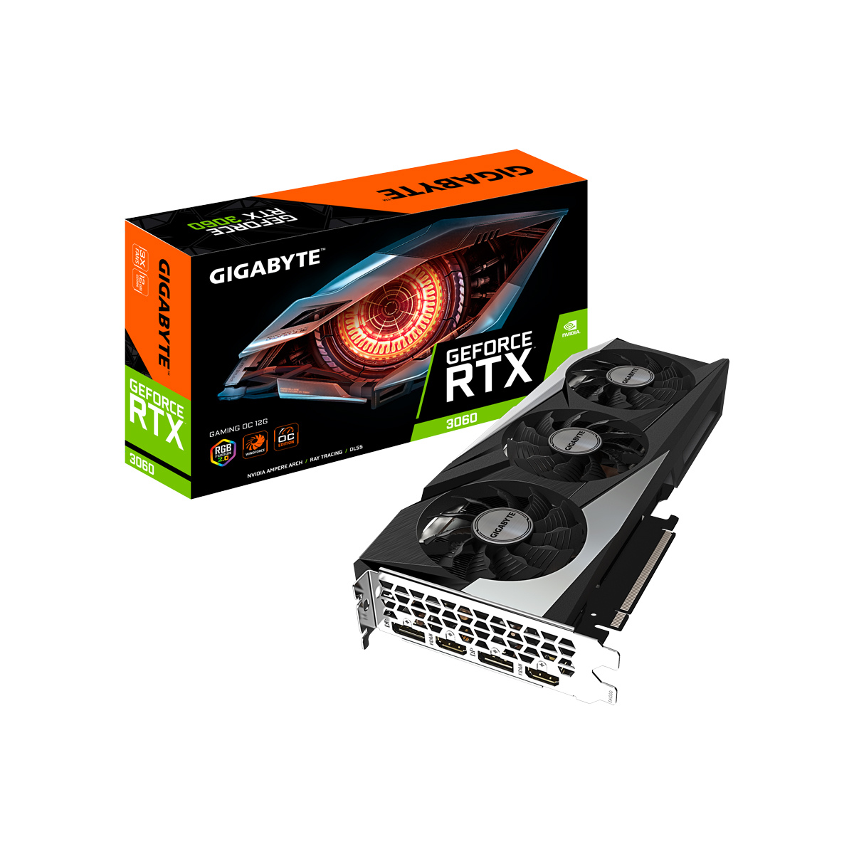 Tarjeta De Video Gigabyte Rtx 3060 Gaming Oc 12Gb GV-N3060GAMINGOC-12GDG20