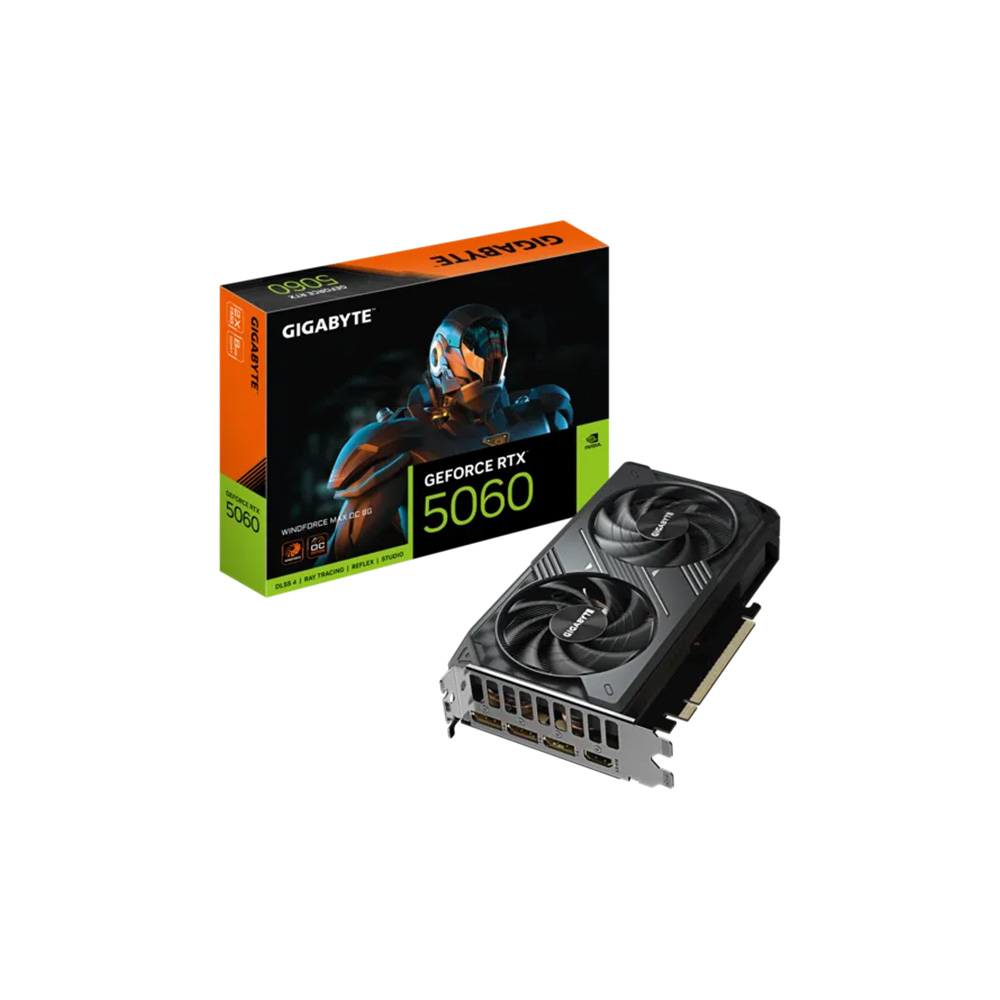 TARJETA DE VIDEO GIGABYTE/GEFORCE RTX 5060 WINDFORCE MAX OC 8G