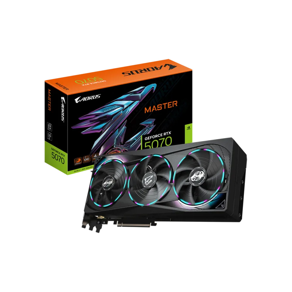 Tarjeta De Video Gigabyte Aorus Geforce Rtx5070 Master 12G Gddr7