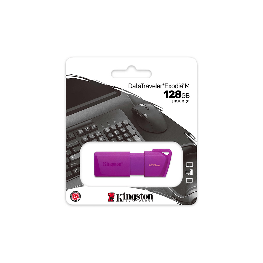 FLASHMEMORY KINGSTON/DATATRAVELER EXODIA M 128GB USB3.2 PURPLE