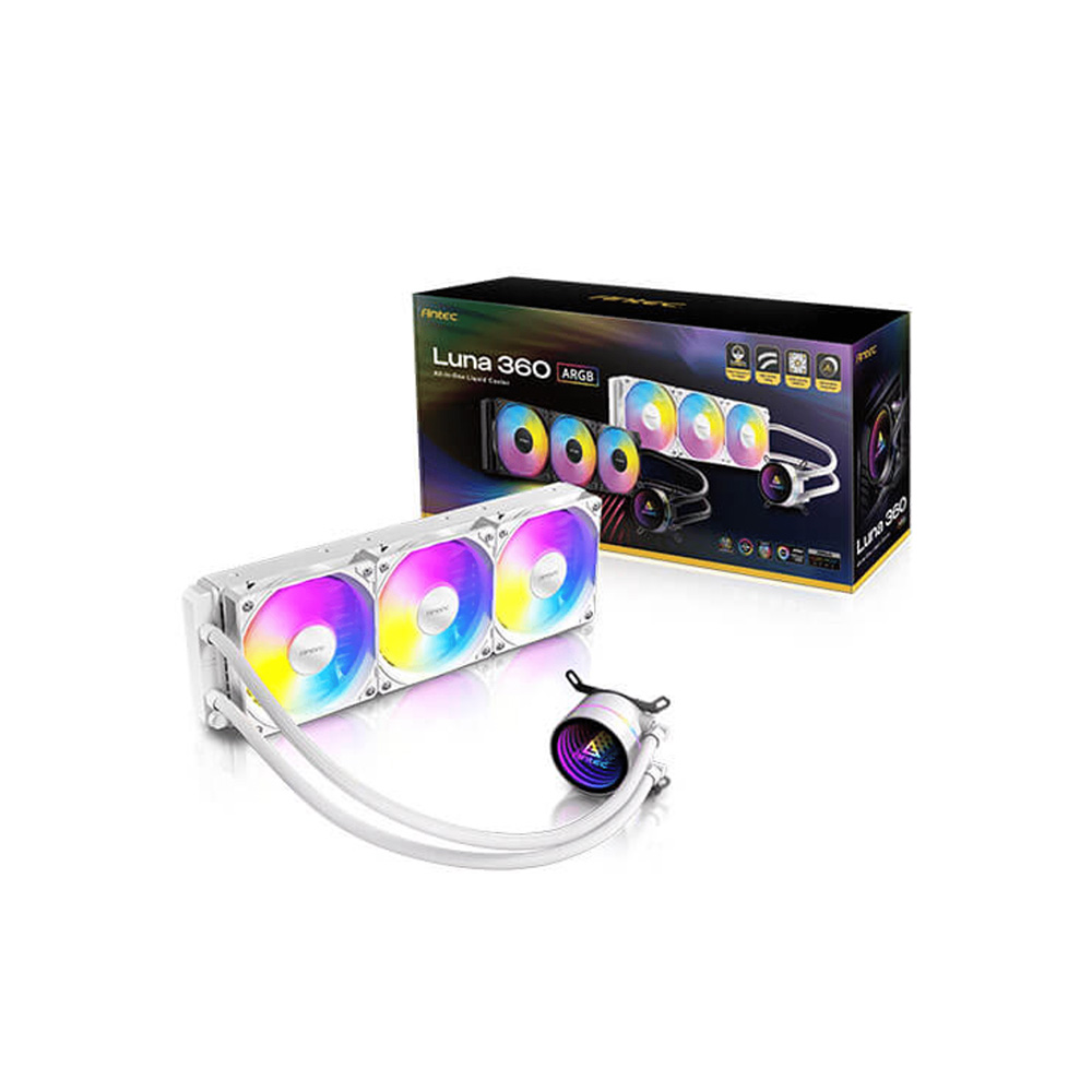 COOLER ANTEC/LUNA 360 ARGB WHITE COMPATIBLE LGA1700 AM4 AM5