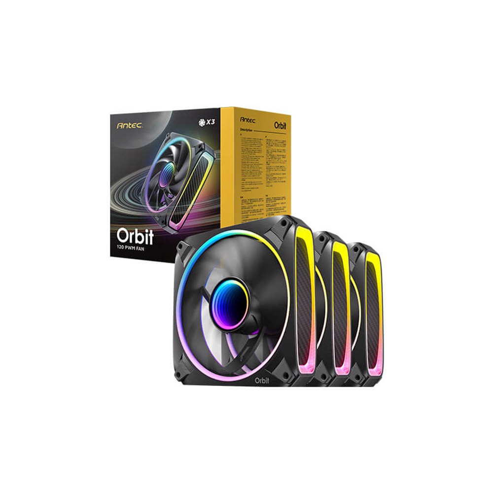Fan Antec Orbit 120 Argb 4-Pin 3-Pin LED 3 In