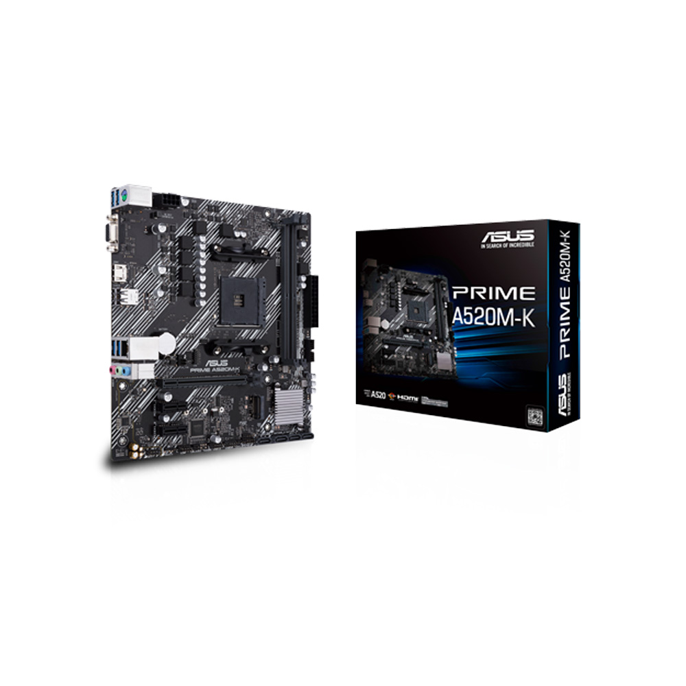 Mainboard Asus Prime A520M-K Am4 Ddr4 M.2 Hdmi Mb PRIME-A520M-K