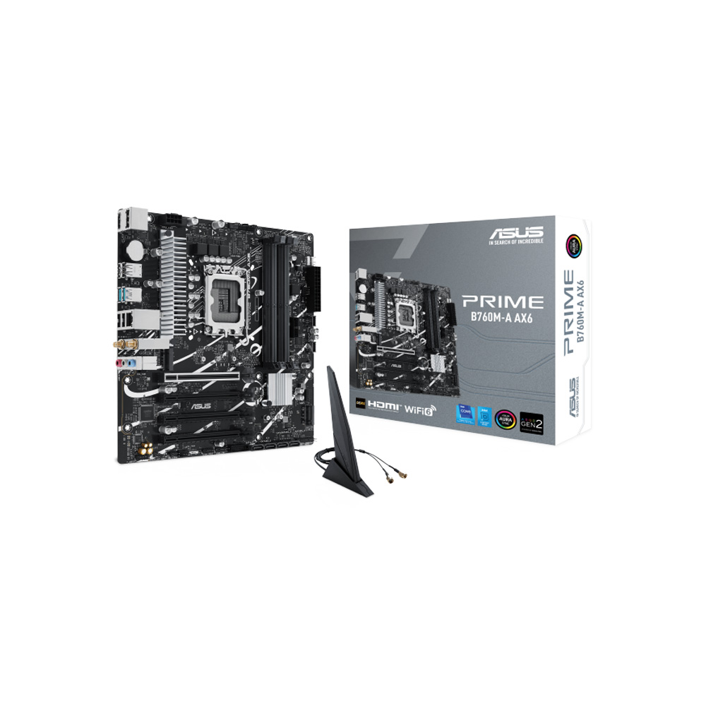 Mainboard Asus Prime B760M-A Ax6 Lga1700 Ddr5 Wifi 6 Bt