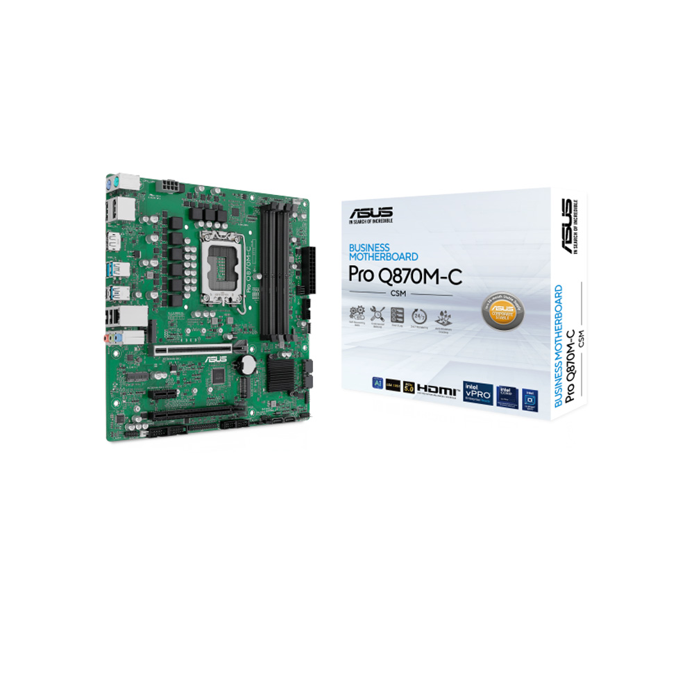 Mainboard Asus Pro Q870M-C-Csm Lga1851 Micro Atx 4 Slots Ddr5 PROQ870M-C-CSM