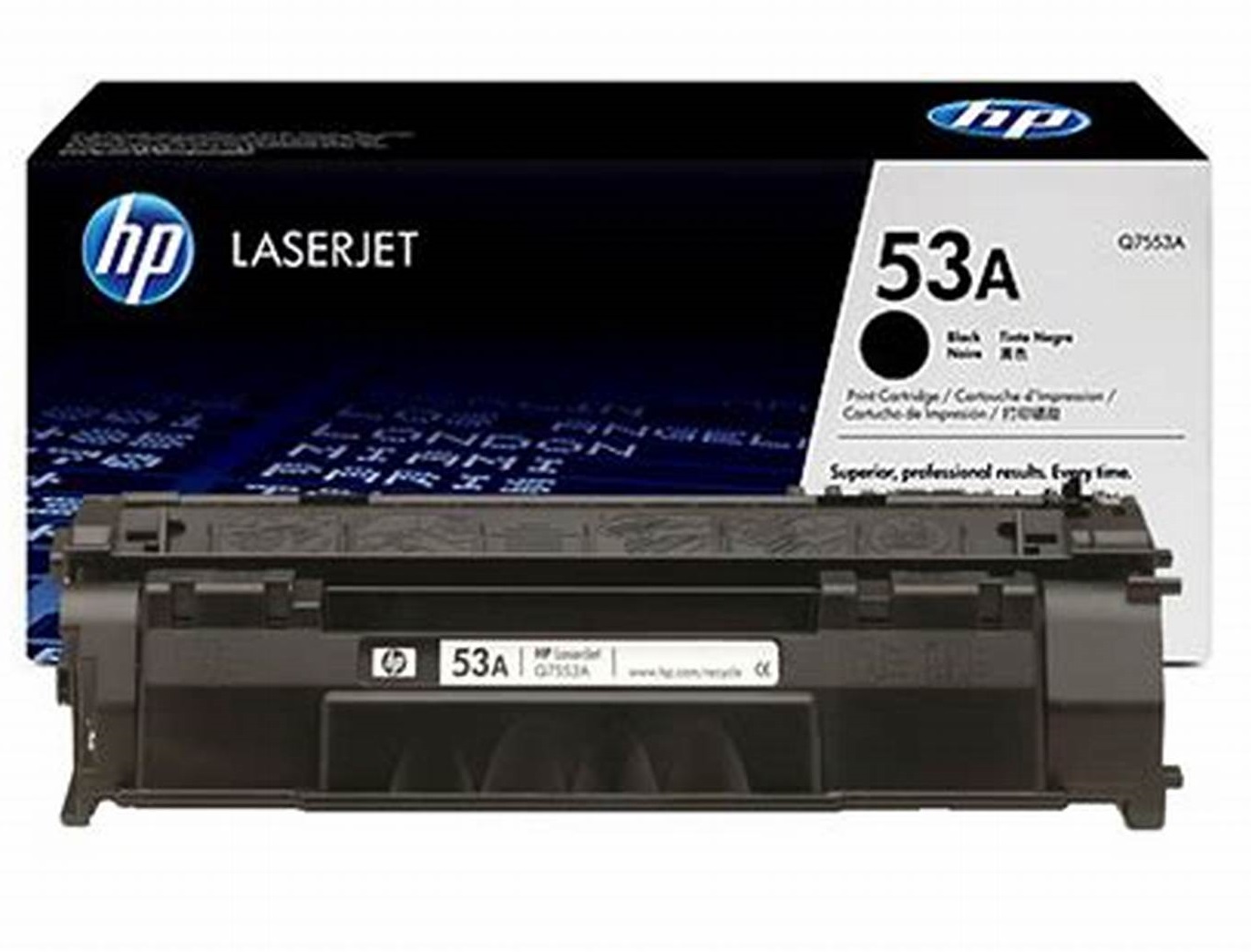 HP 53A Negro original LaserJet cartucho de tóner (Q7553A) para
