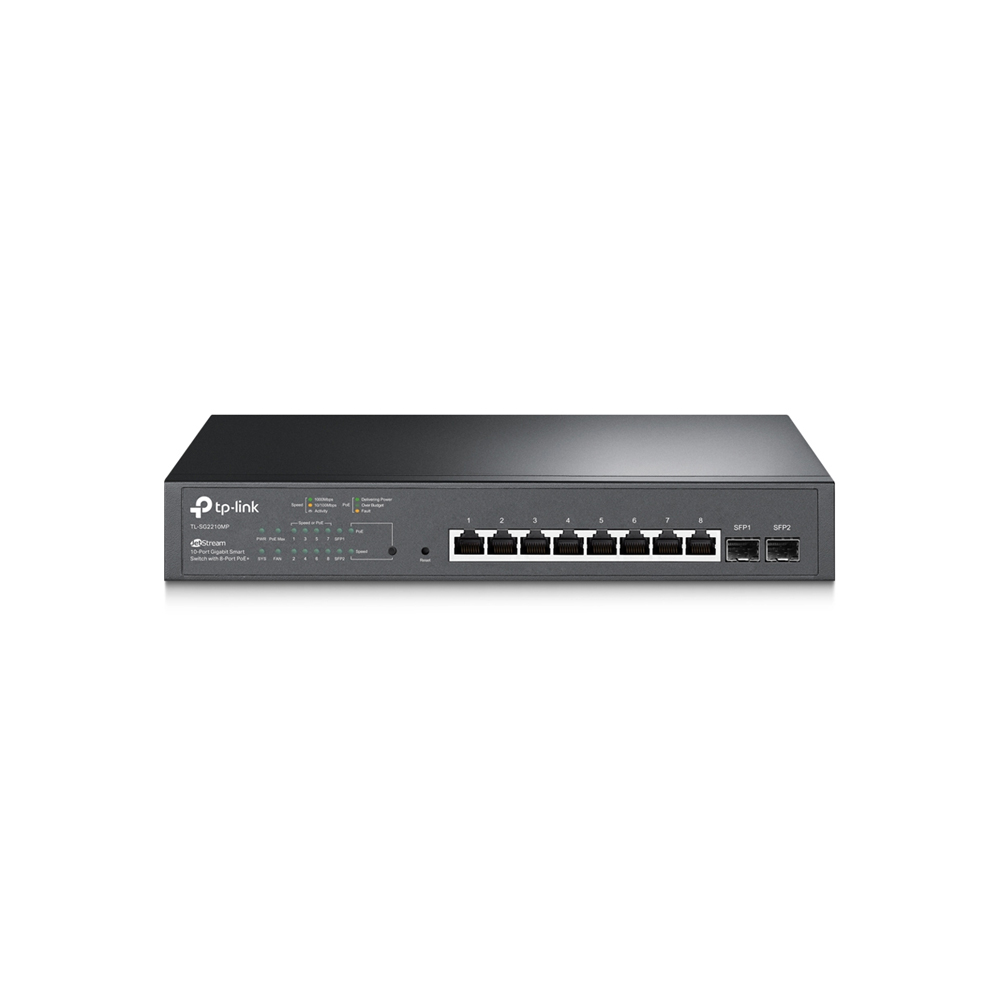 Switches Tplink Sg2210Mp 10 Puertos Jetstream 8 Puertos Poe L2