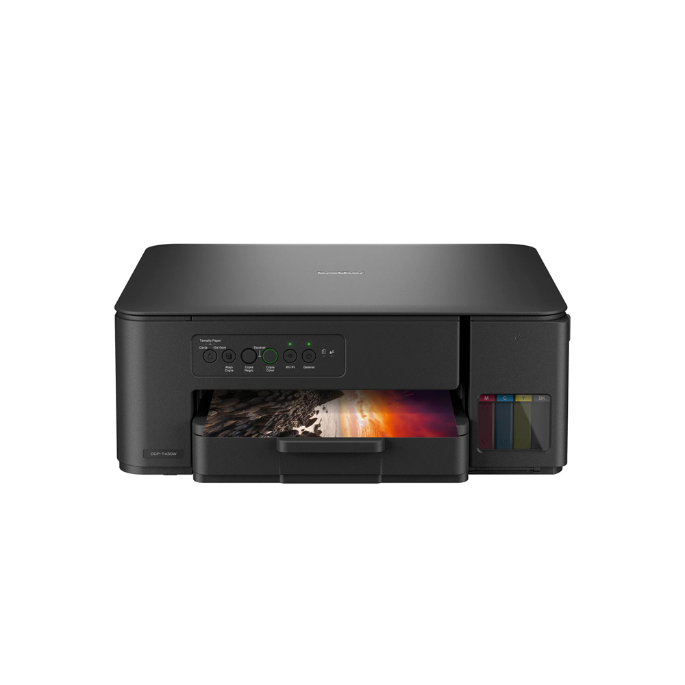 Impresora Brother T430W Multifuncion Wifi 16Ipm 9Ipm Color 7500 Bn