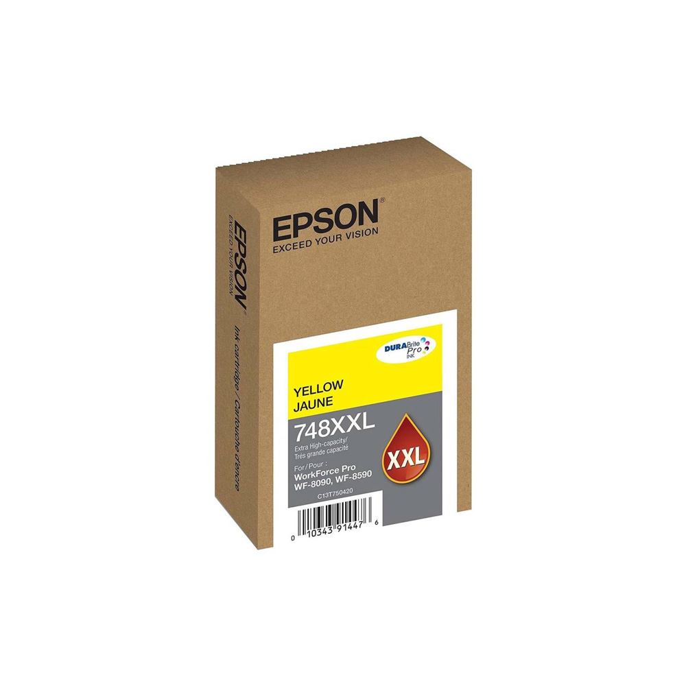 Epson 748XXL XL amarillo original cartucho de tinta para WorkForce T748XXL420-AL