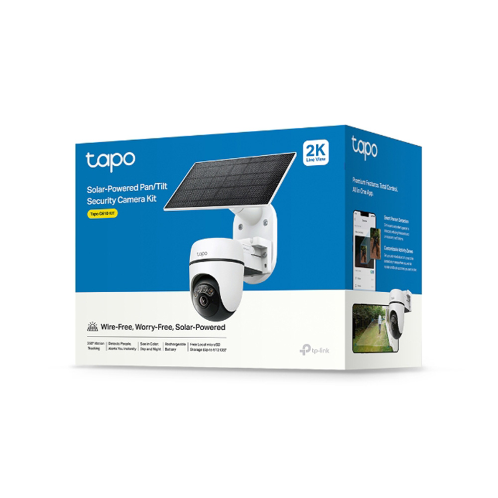 CAMARA TPLINK/TAPO C610 KIT/PANEL SOLAR/2K/IP65/DETEC. IA/V.NOCTURNA COLOR/HASTA 512GB