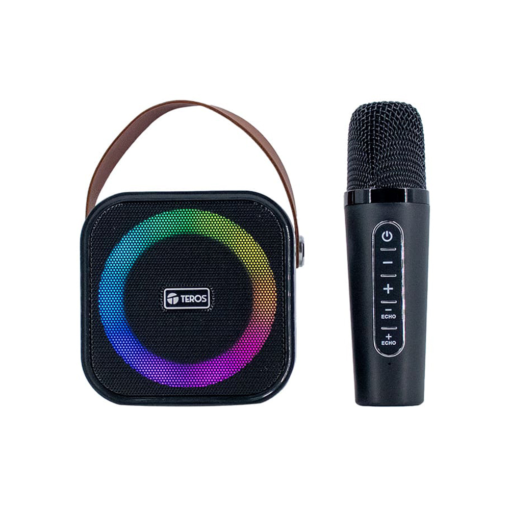 PARLANTE TEROS/TE-6013N CON MICROFONO /POTENCIA 10W KARAOKE /BT 5.4