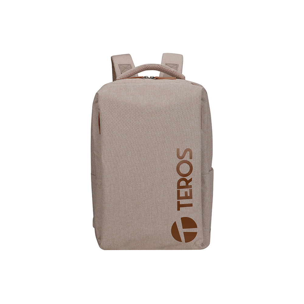 Mochila Teros Te-9046Bg Notebook Hasta 15.6 Poliester Beige Interior Beige.