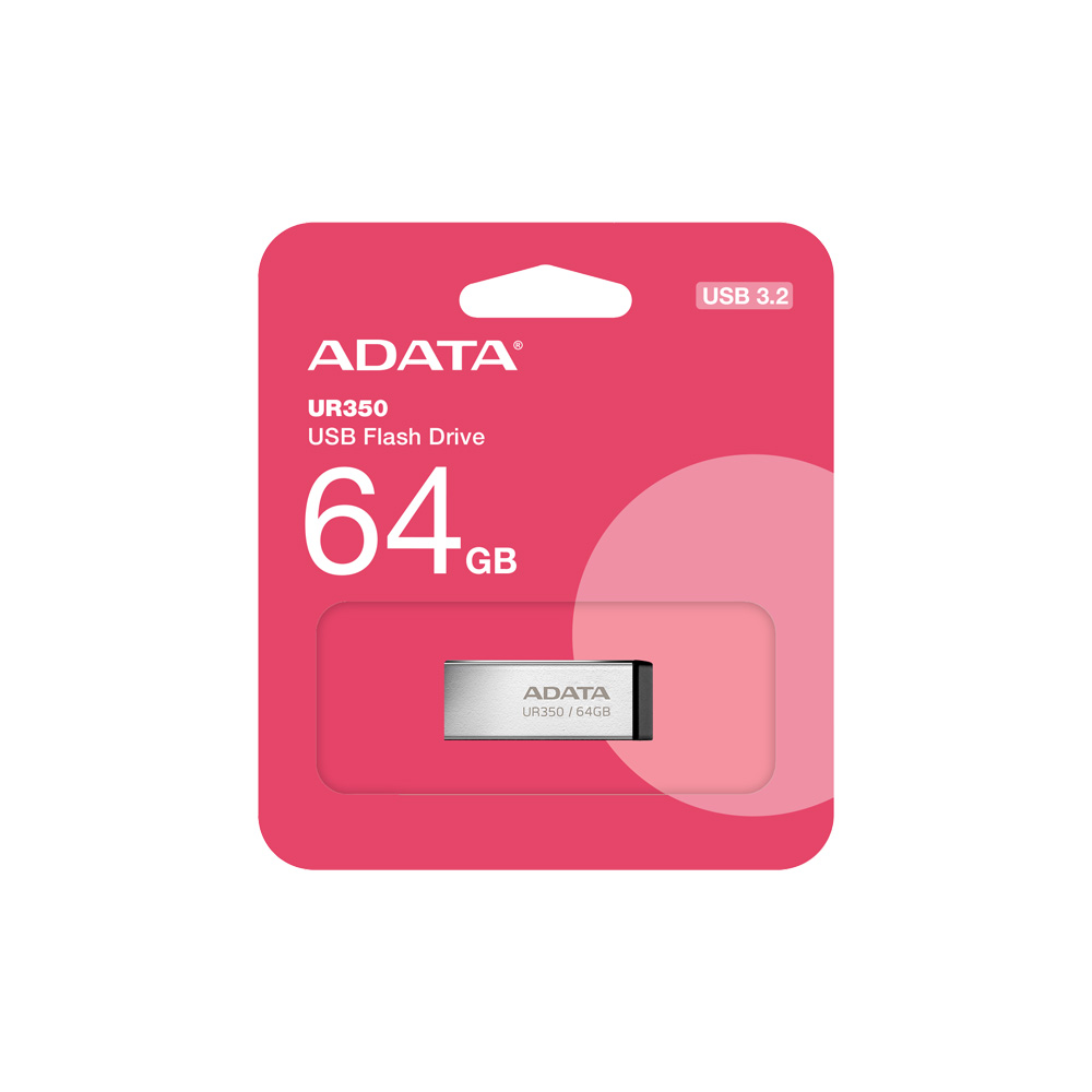 Flashmemory Adata Ur350 USB Flash 64Gb Metal USB 3.2 Gen1 UR350-64G-RSR/BK