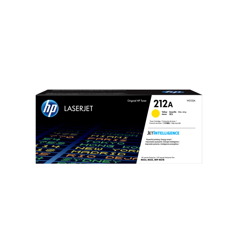 HP 212A Amarillo original LaserJet cartucho de tóner (W2122A) para